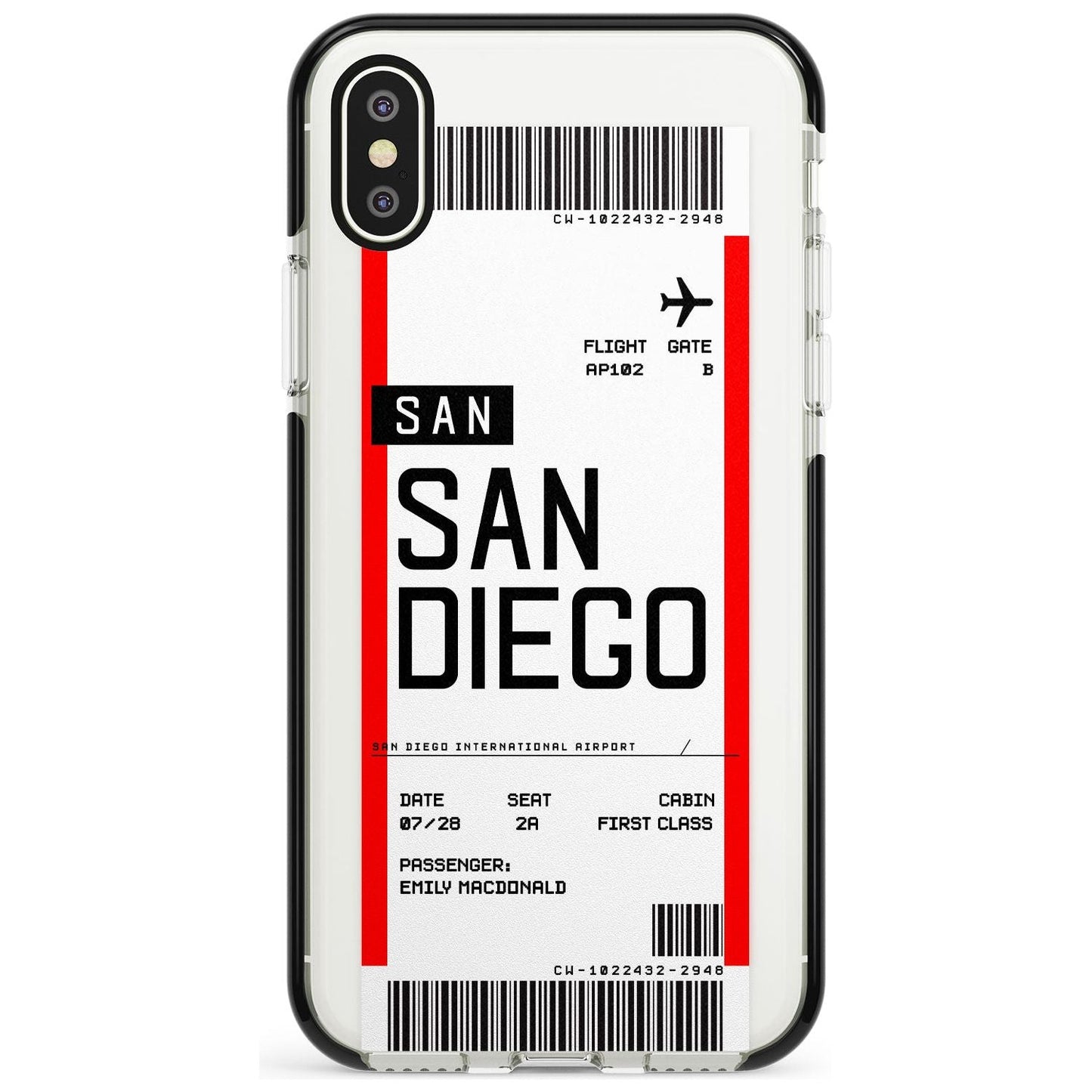 Personalised San Diego Boarding Pass