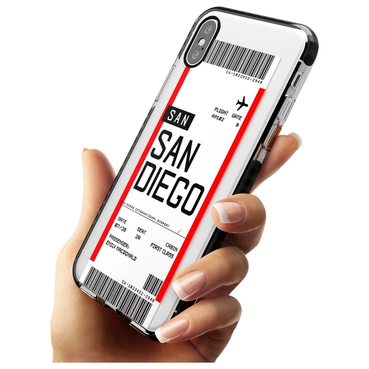 Personalised San Diego Boarding Pass