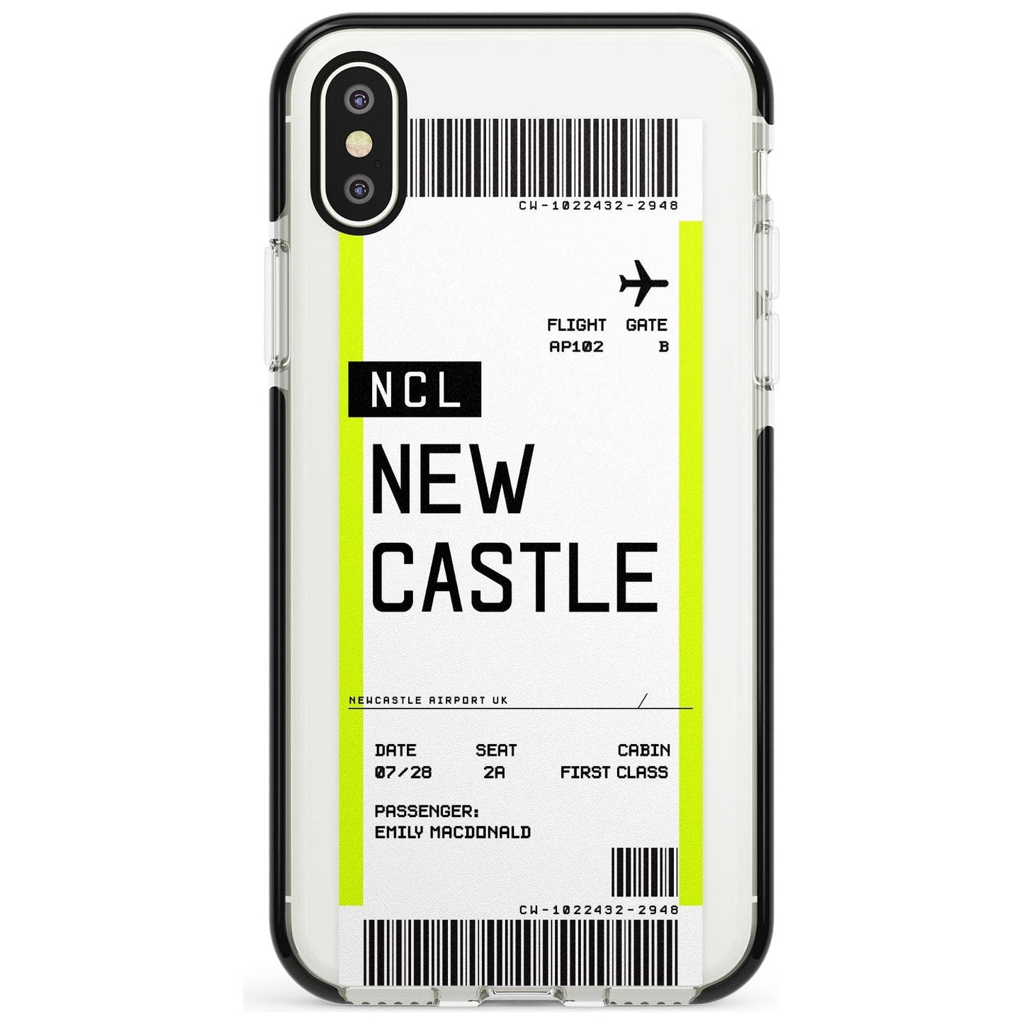 Personalised Newcastle Boarding Pass