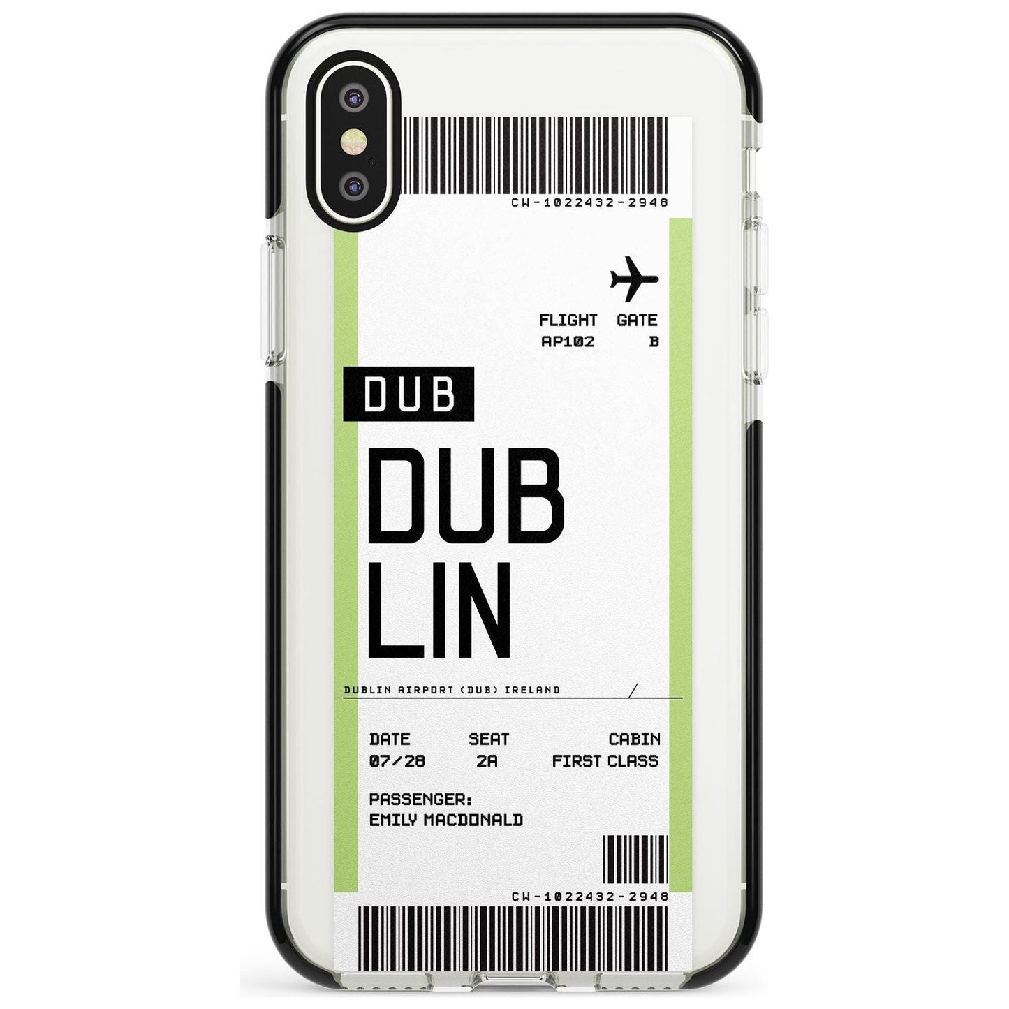 Personalised Dublin Boarding Pass