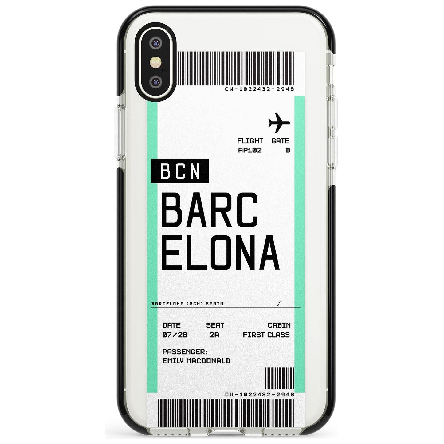 Personalised Barcelona Boarding Pass
