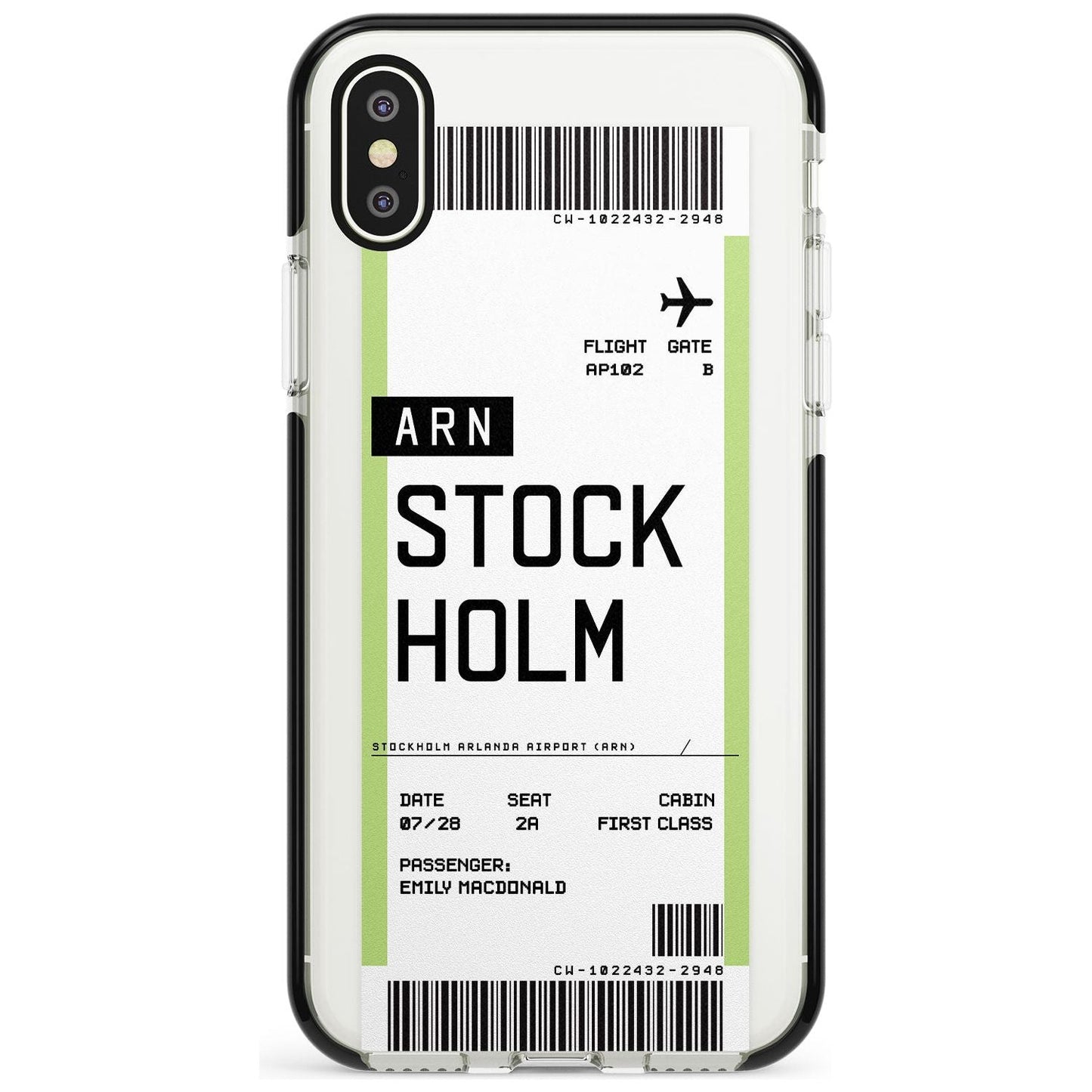 Personalised Stockholm Boarding Pass