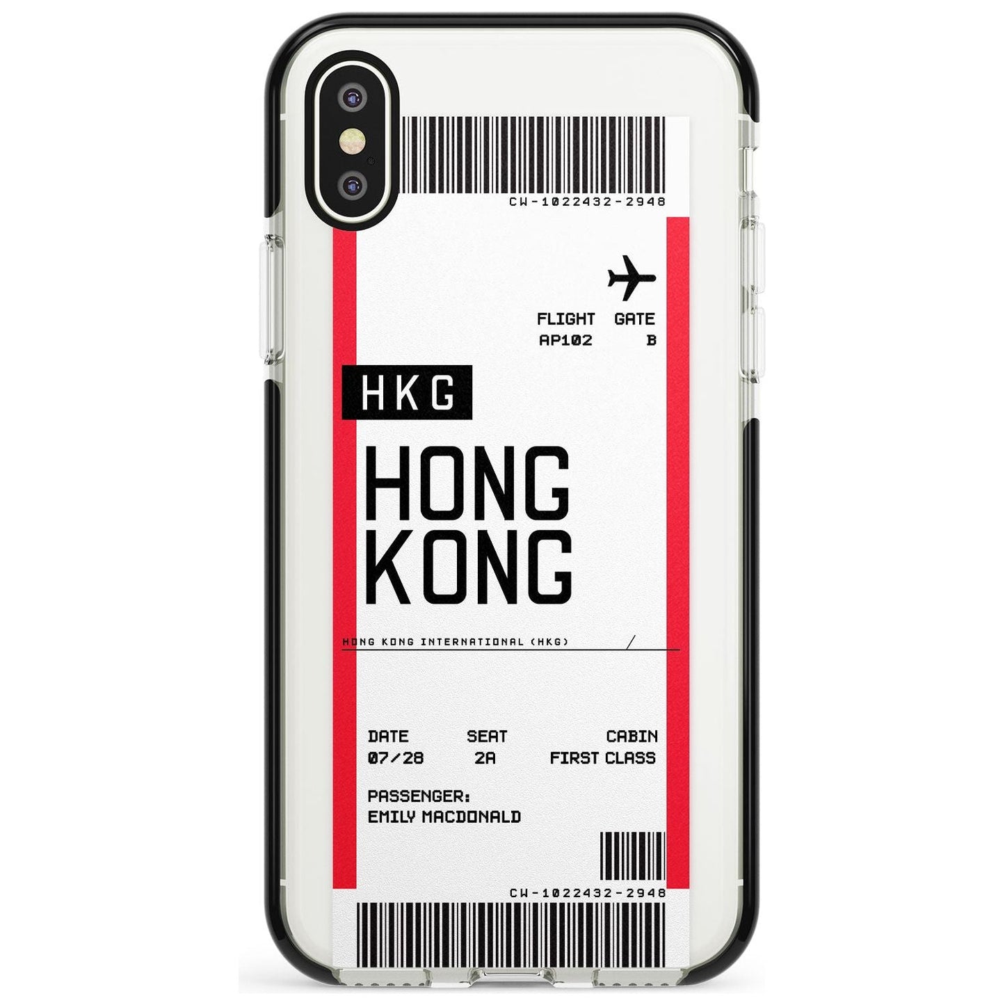 Personalised Hong Kong Boarding Pass