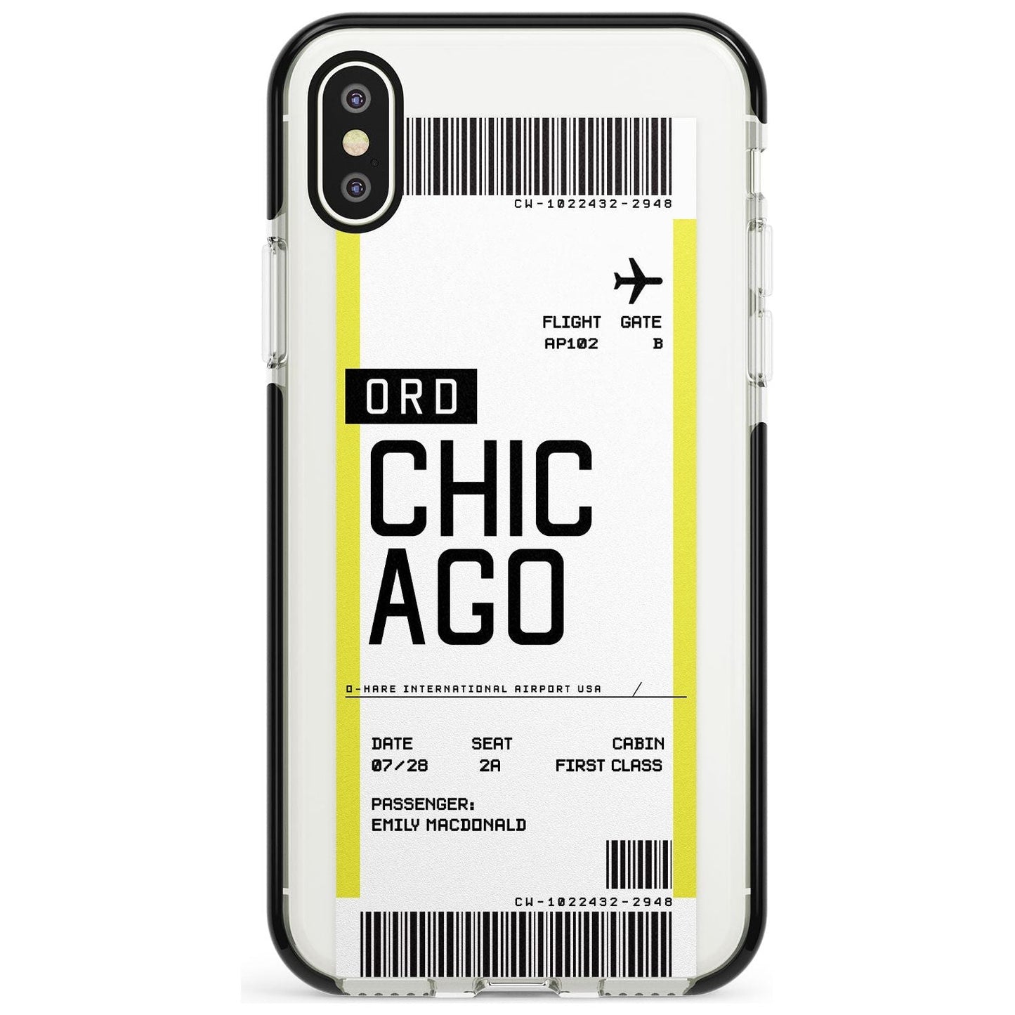 Personalised Chicago Boarding Pass