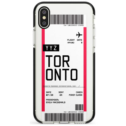 Personalised Toronto Boarding Pass