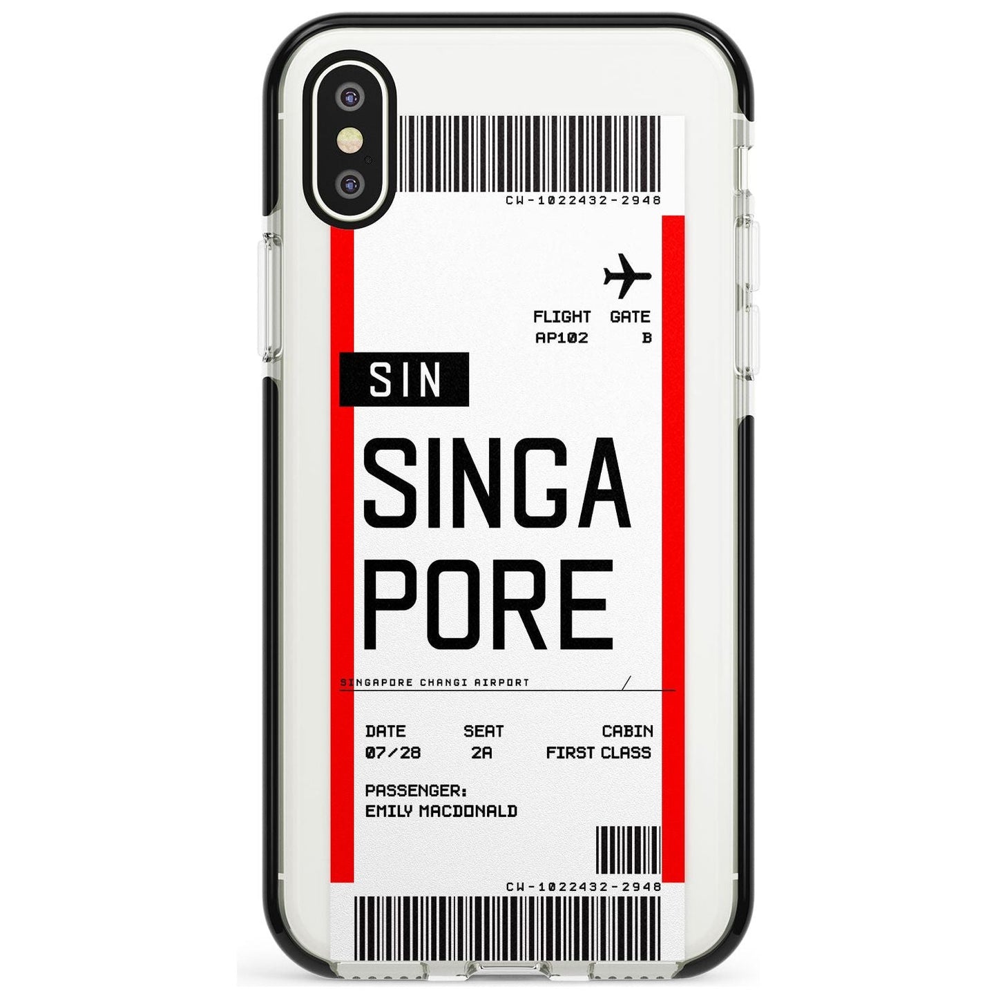 Personalised Singapore Boarding Pass