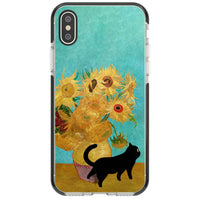 Cat with Van Gogh's Sunflowers