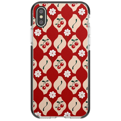 Vintage Cherry Diamond Pattern