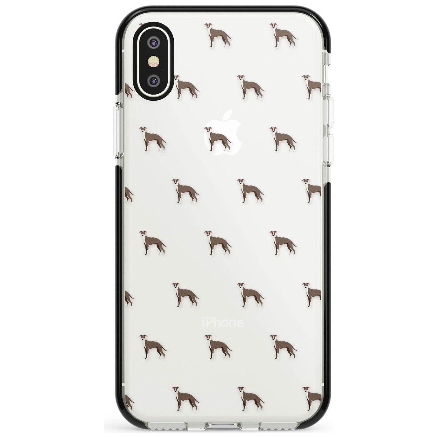 Motif de chien whippet transparent