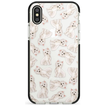 Motif de chien Westie