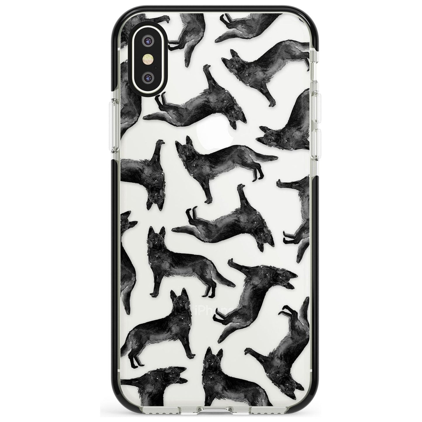 German Shepherd Pattern Black