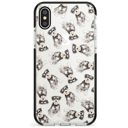 Aquarellzeichnung eines Zwergschnauzers