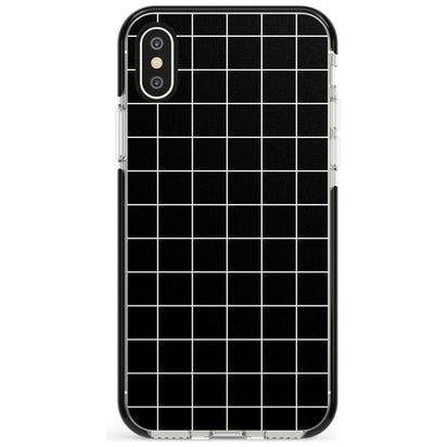 Minimalist Grid Pattern Black