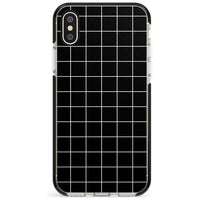 Minimalist Grid Pattern Black