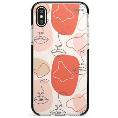 Abstract Face Line Art