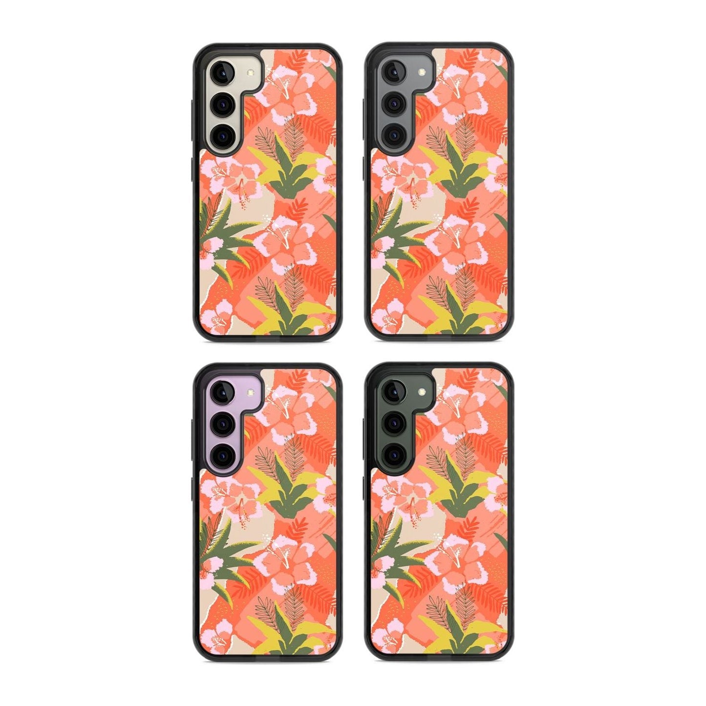Hawaiian Flowers Abstract Pattern
