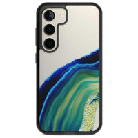 Grüne und blaue Smaragd-Geode