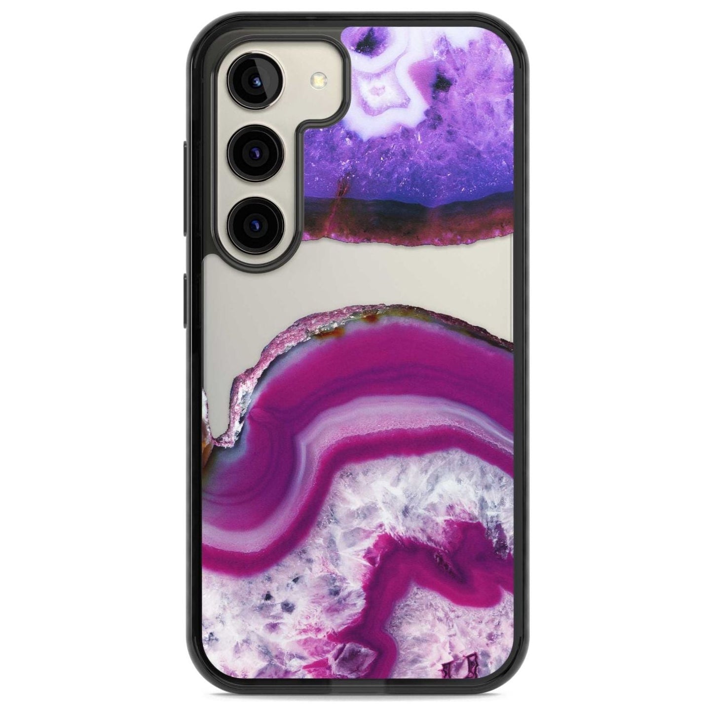 Tranche de cristal d'améthyste