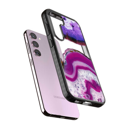 Tranche de cristal d'améthyste