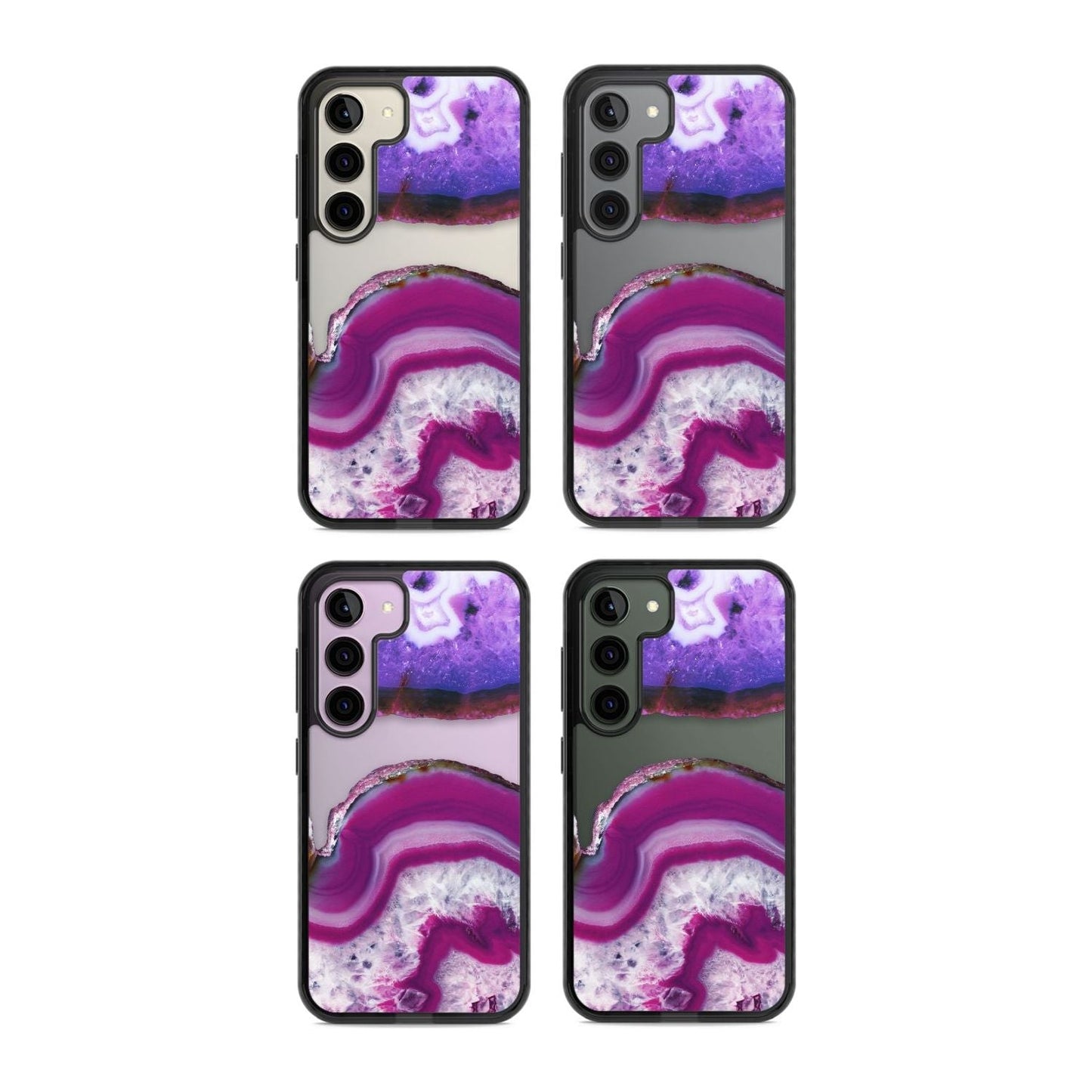 Tranche de cristal d'améthyste