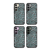 Leopardenmuster in Pastellblau und Rosa