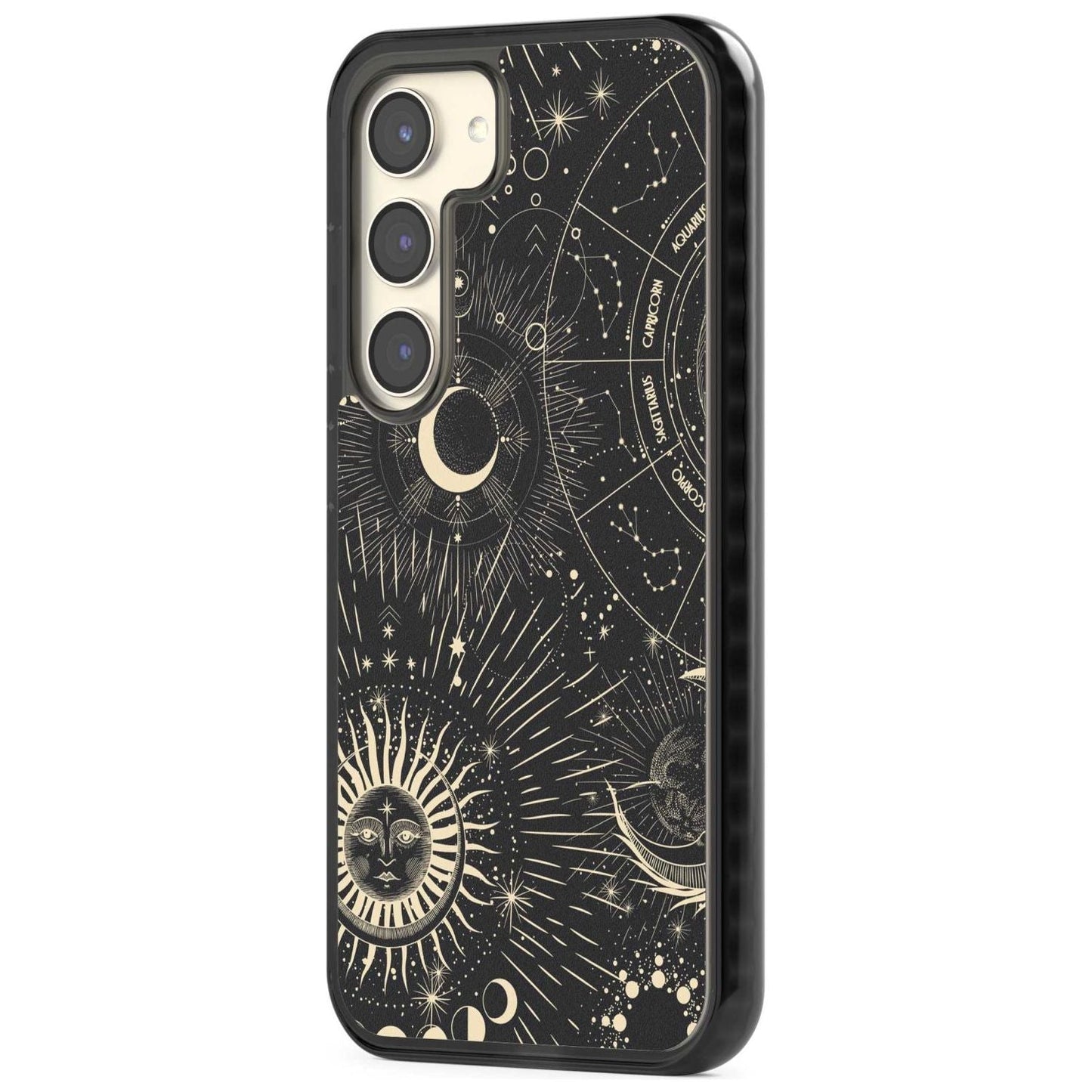 Soleil cosmique et symboles du zodiaque