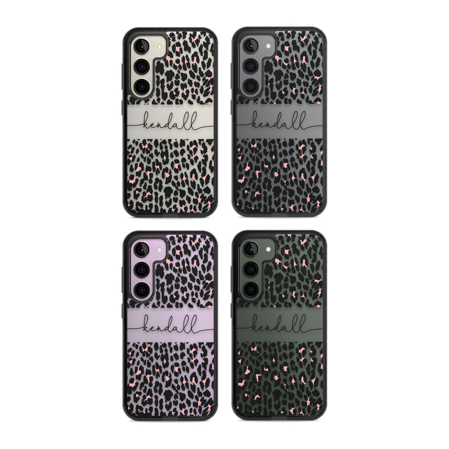 Personalised Cursive Leopard Spots