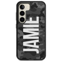 Personalised Black Camo Name Vertical