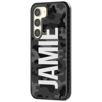 Personalised Black Camo Name Vertical