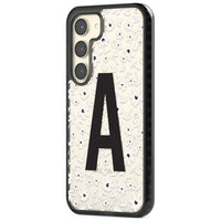 Initiale en gras personnalisée et florale