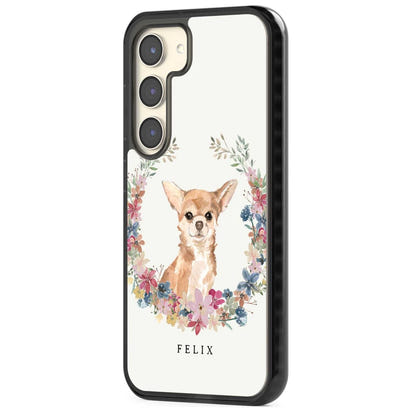Personalised Chihuahua Floral Portrait