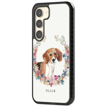 Personalised Beagle Floral Portrait