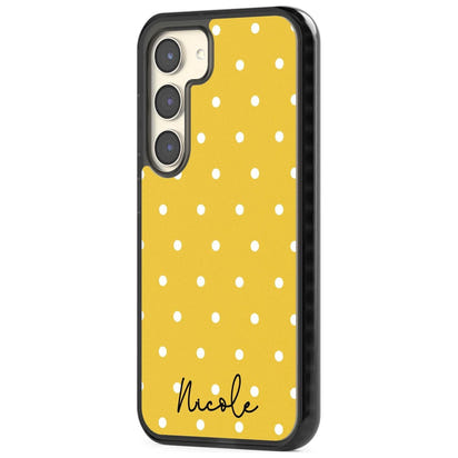 Personalised Yellow Polka Dot