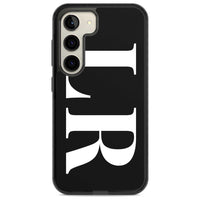 Lettres blanches et noires personnalisées