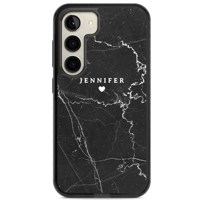 Personalised Black Marble