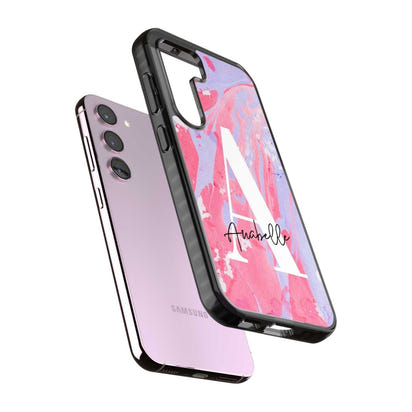 Personalised Pink & Purple Marble