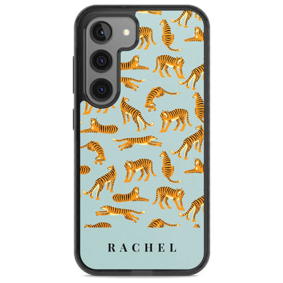 Personalised Turquoise Tiger Pattern
