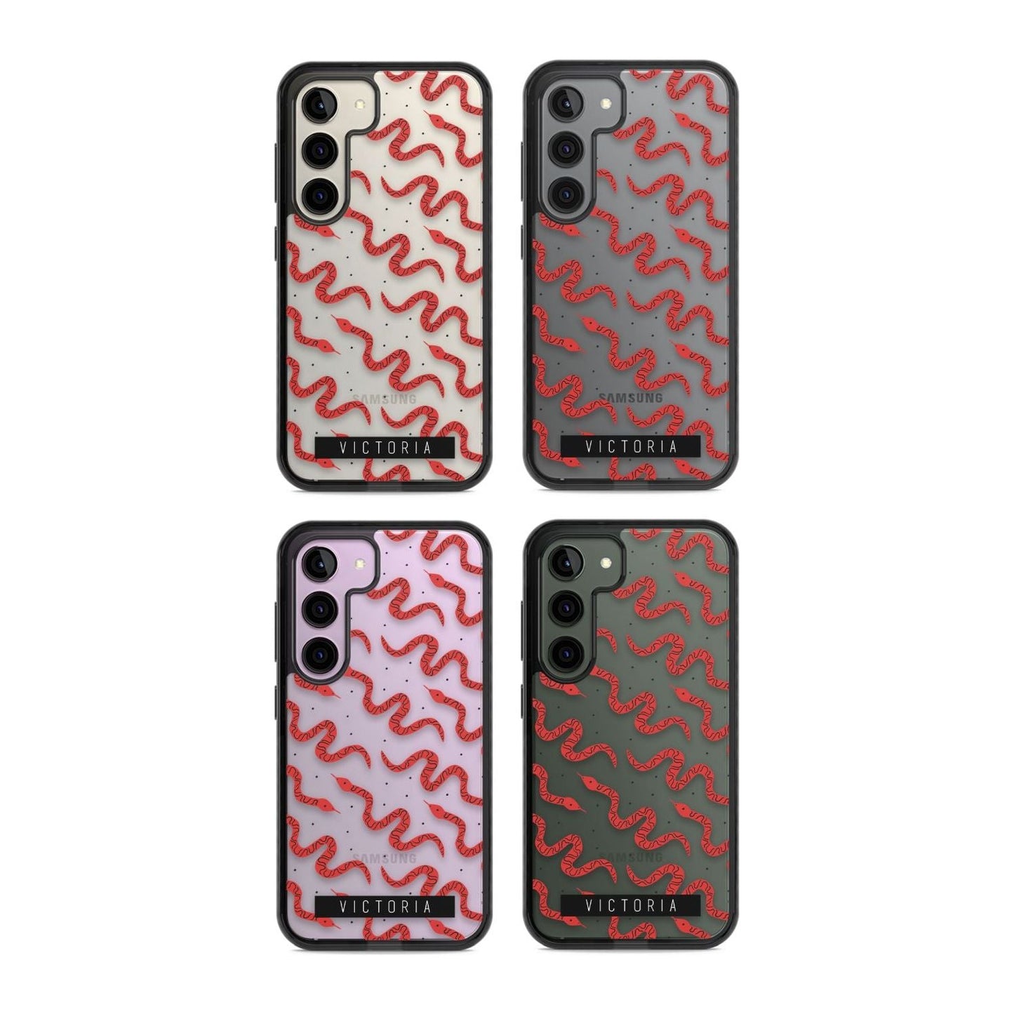 Personalised Red Snake Pattern