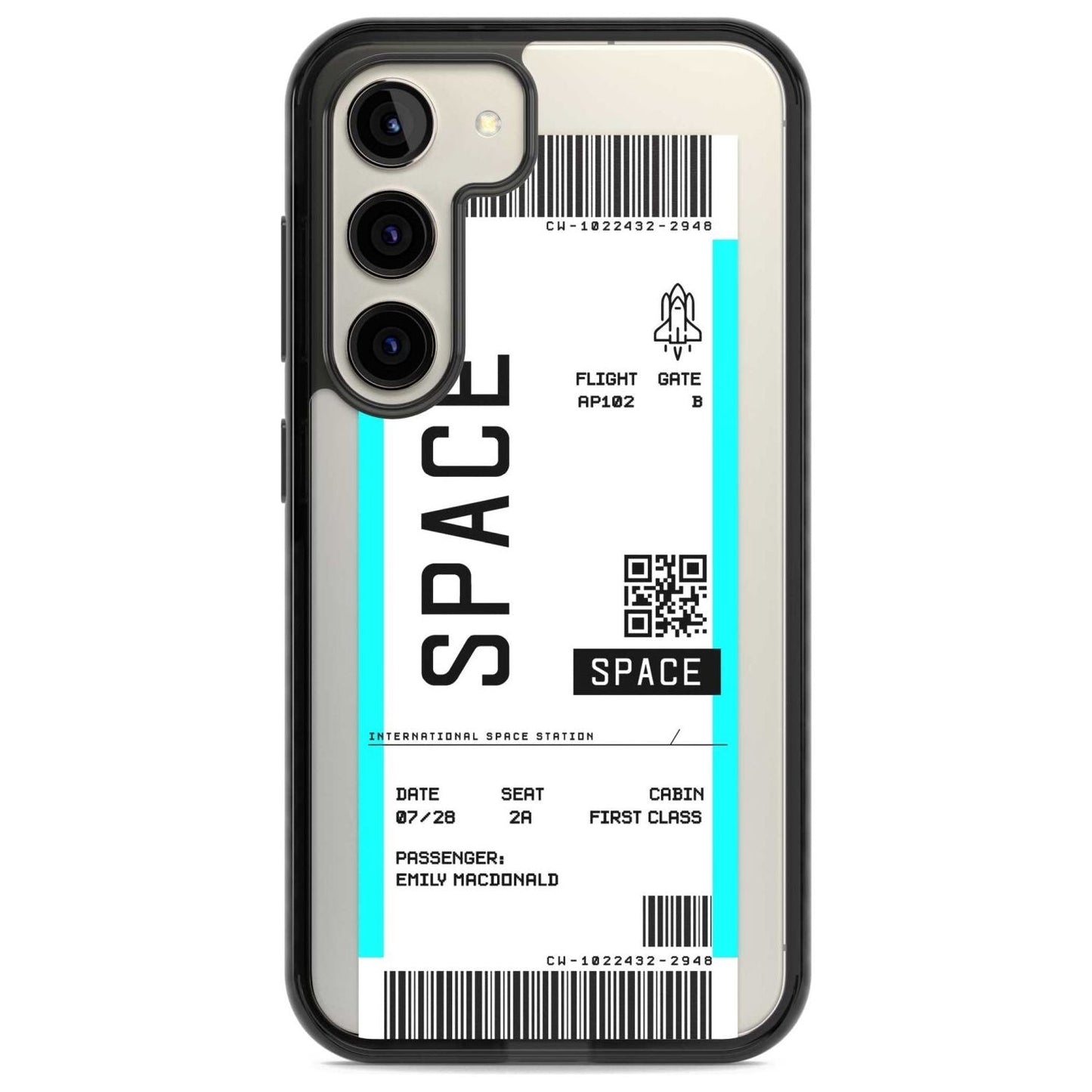 Personalised Space Travel Ticket
