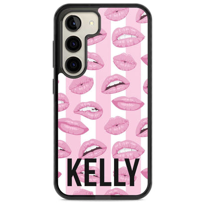 Personalised Pink Stripes & Lips