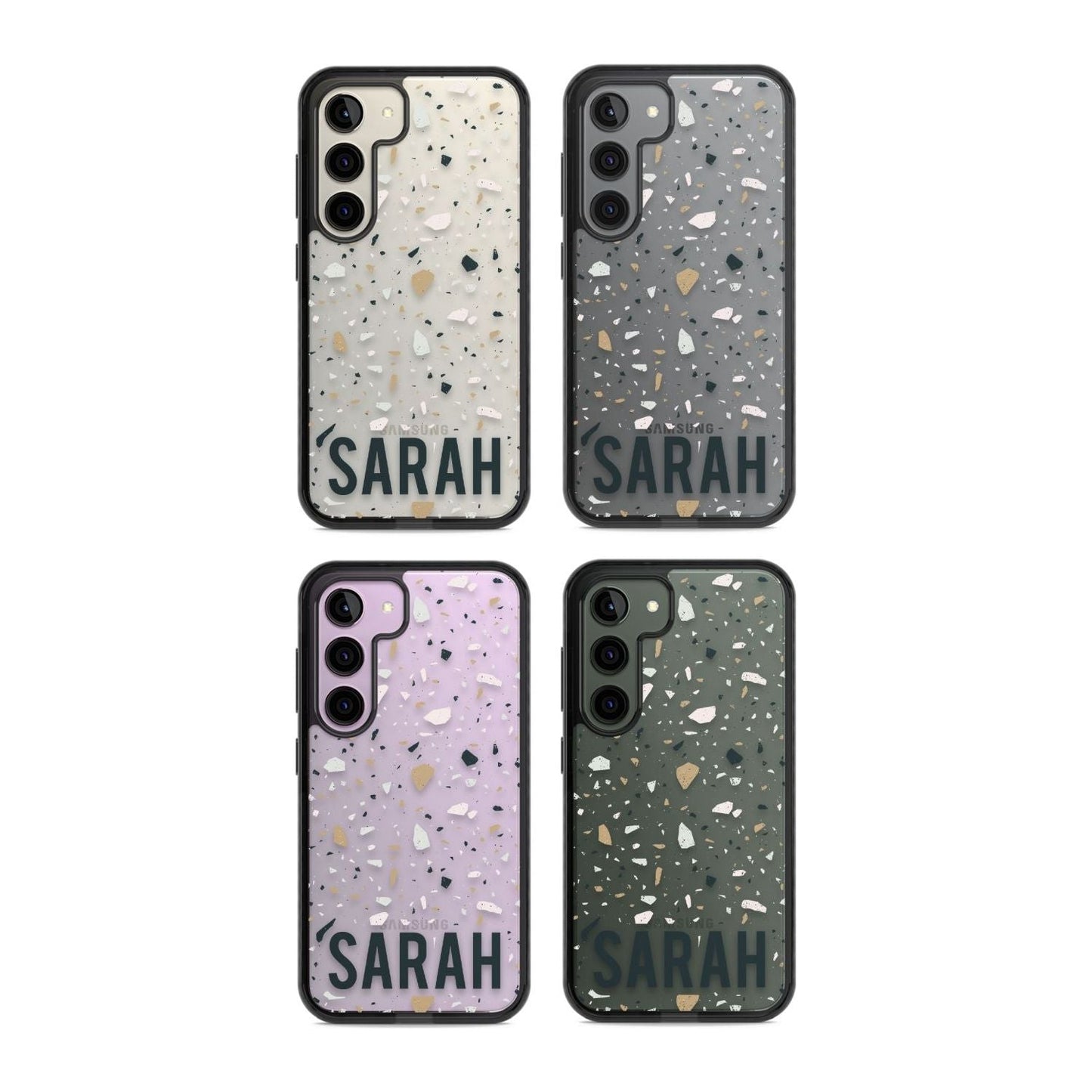 Personalised Terrazzo Blue, Pink, Brown