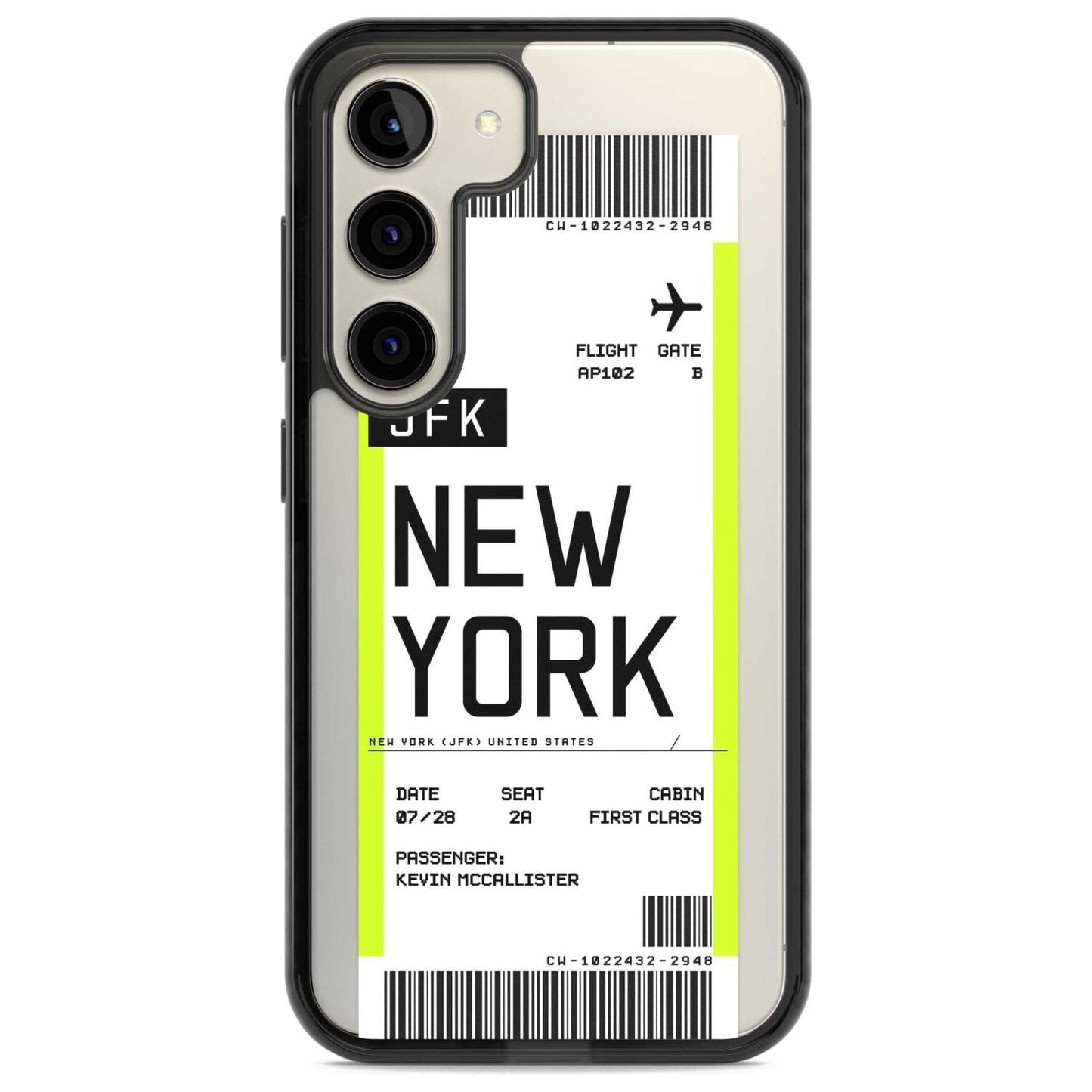 Personalised New York Boarding Pass
