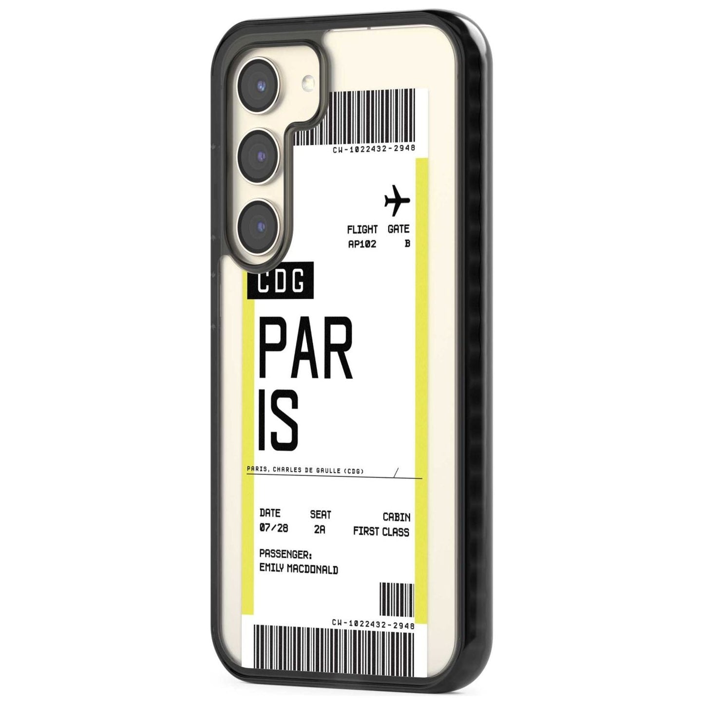 Personalised Paris Boarding Pass