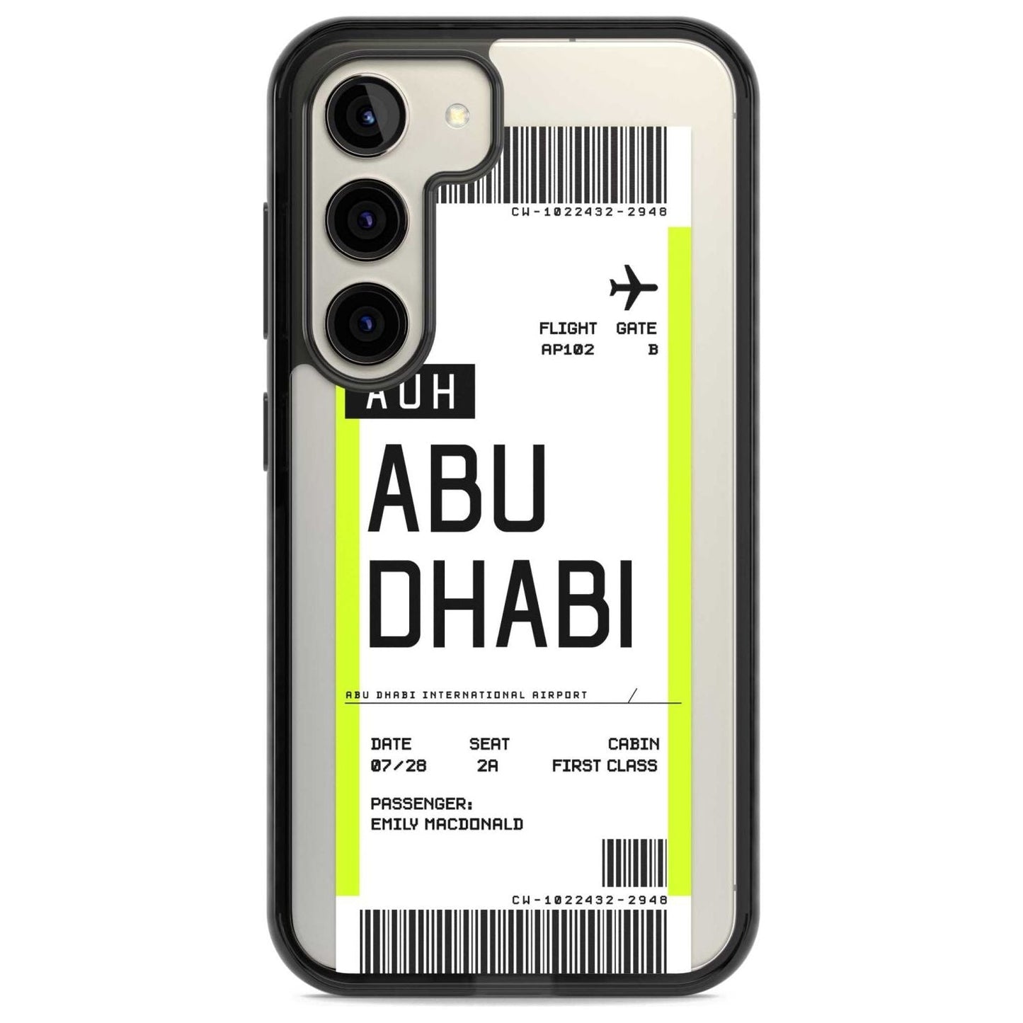 Personalised Abu Dhabi Boarding Pass