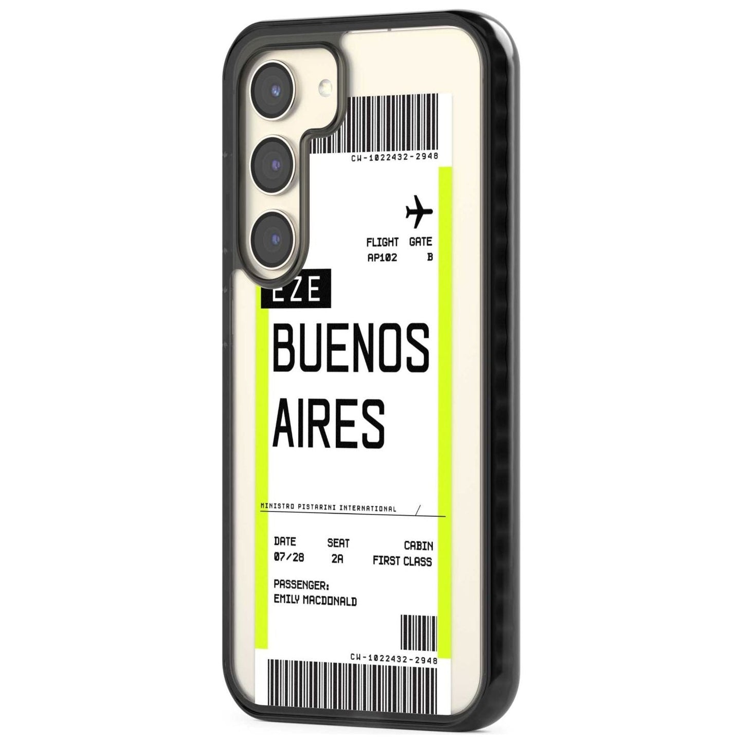 Personalised Buenos Aires Boarding Pass