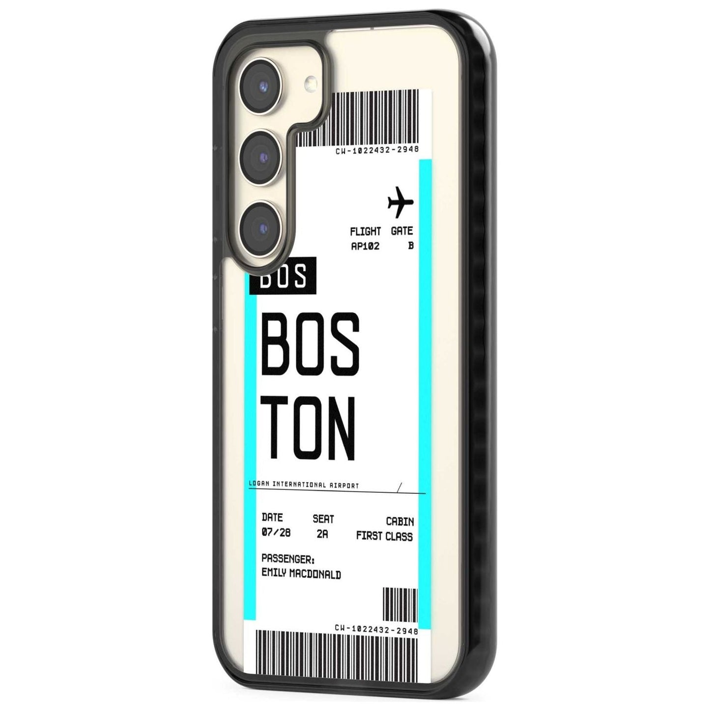 Personalised Boston Boarding Pass