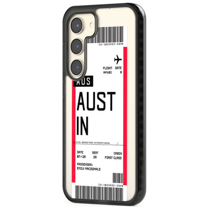 Personalised Austin Boarding Pass
