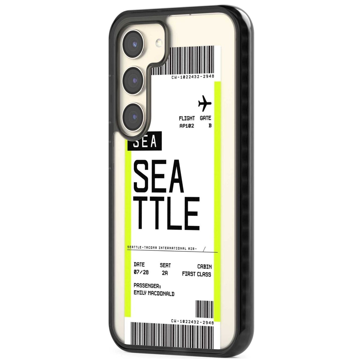 Personalised Seattle Boarding Pass