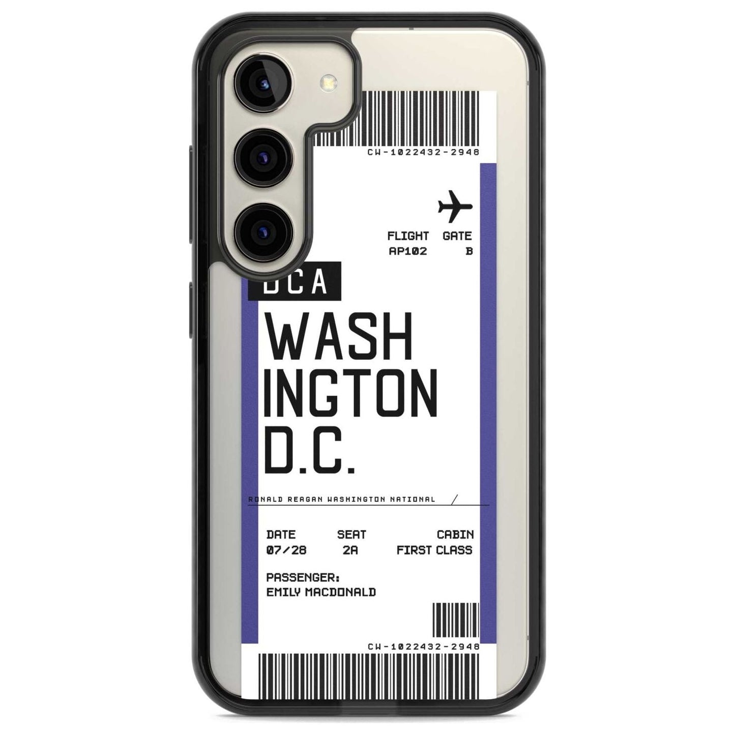Personalised Washington D.C. Boarding Pass
