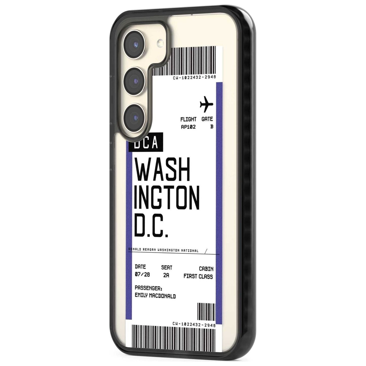 Personalised Washington D.C. Boarding Pass
